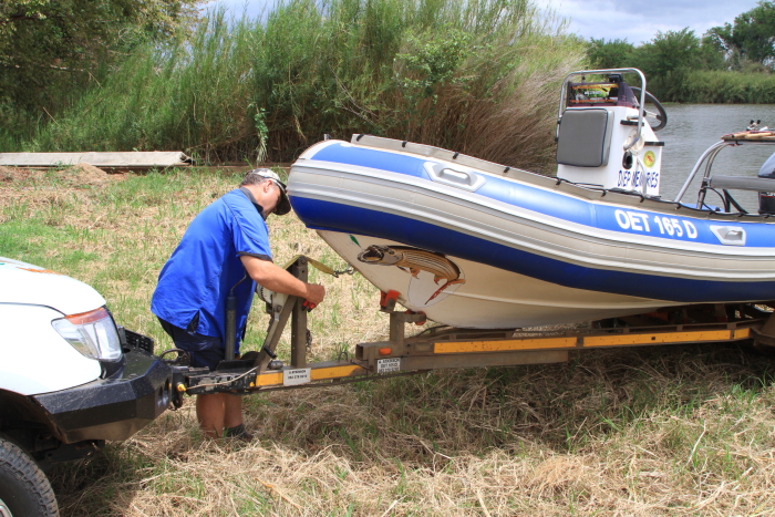 Launching the boat