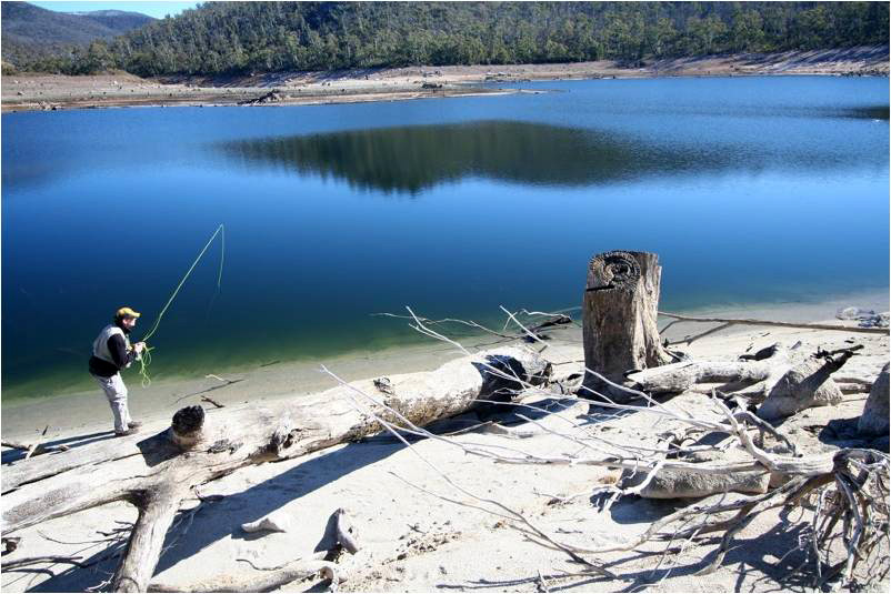 Danny Spelic stalking Lake Jindabyne 