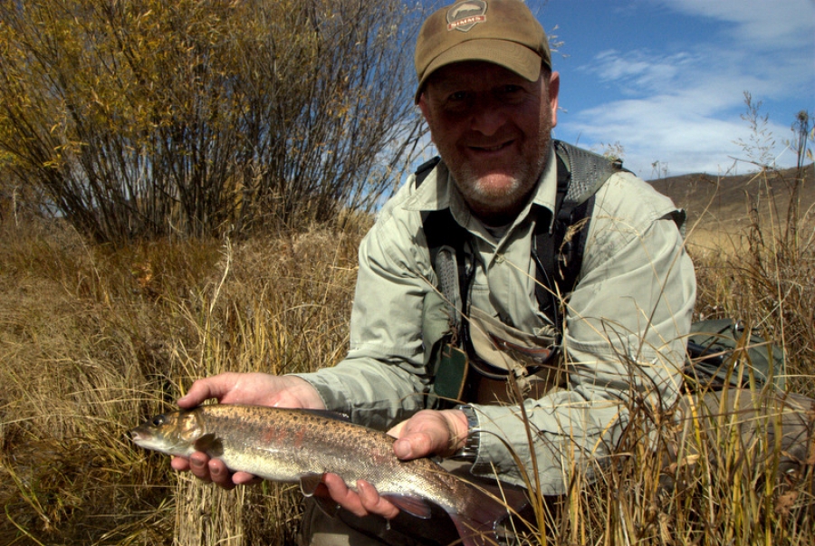 TOM LEWIN FISHES AN UNKNOWN SPRING CREEK IN NORTH EASTERN MONGOLIA